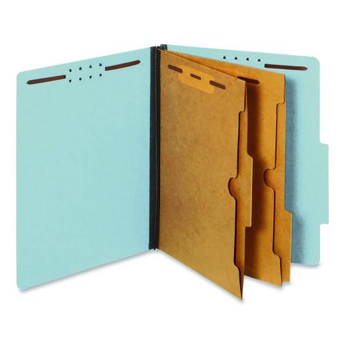 Pressboard Classification Folders with Two Full-Pocket Dividers