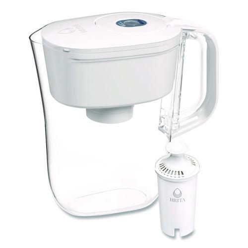 Small 6-Cup Water Filter Pitcher with 1 Standard Filter