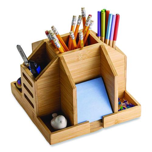 Bamboo Rotary Organizer