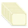 Golden Scroll Frame Foil Certificate
