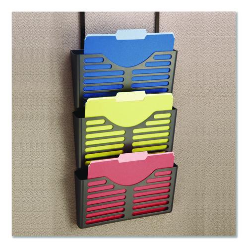 Recycled Plastic Cubicle Triple File Pocket