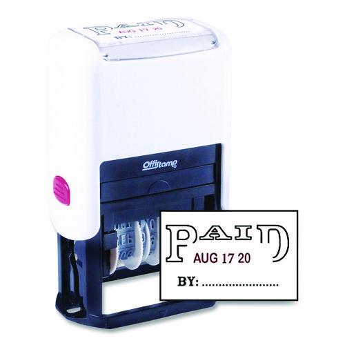 Self-Inking Message Stamp with Blank "By" Line