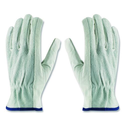 Top-Grain Leather Drivers Gloves with Shoulder-Split Cowhide Leather Back