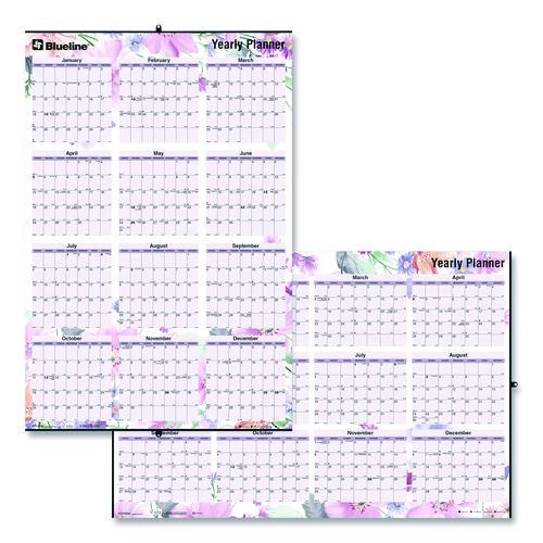 Yearly Laminated Wall Calendar