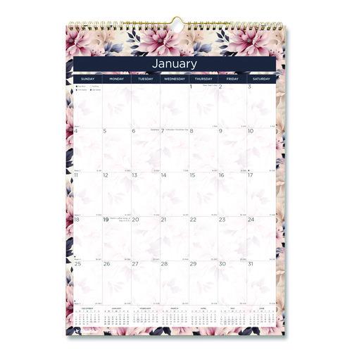 12-Month Colorful Wall Calendar
