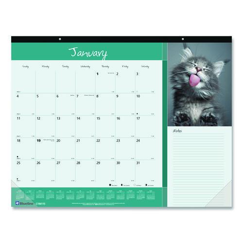 Pets Collection Monthly Desk Pad