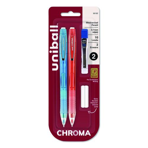 Chroma Mechanical Pencils with Tube of Lead/Erasers
