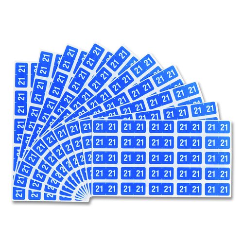 Year 2021 End Tab Folder Labels