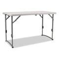 Plastic Fold-in-Half Adjustable Height Table