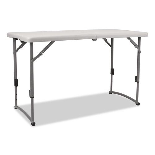 Plastic Fold-in-Half Adjustable Height Table