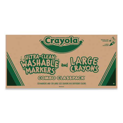 Crayon and Ultra-Clean Washable Marker Classpack