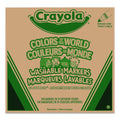 Colors of the World Washable Markers Classpack