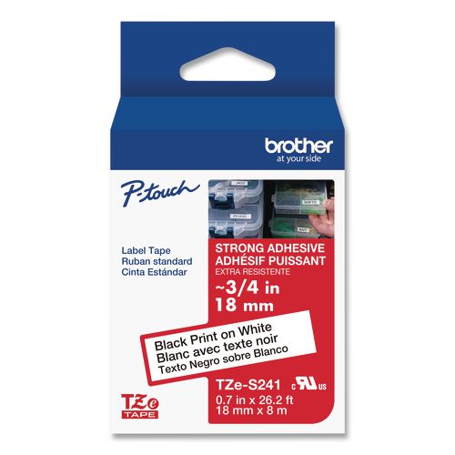 TZe Extra-Strength Adhesive Laminated Labeling Tape
