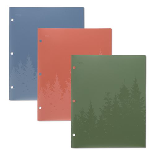 Recycled Plastic Two-Pocket Folder