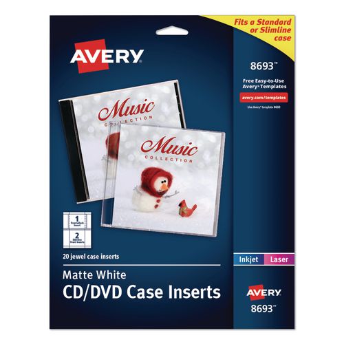 Inkjet CD/DVD Jewel Case Inserts
