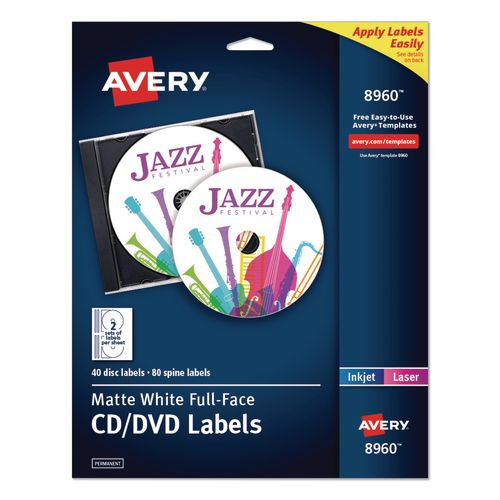 Full Face CD Labels
