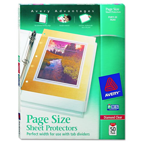 Page Size Heavyweight Three-Hole Punched Sheet Protector
