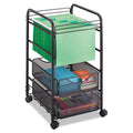 Onyx Mesh Open Mobile File with Drawers