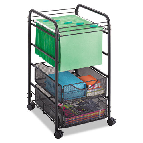 Onyx Mesh Open Mobile File with Drawers
