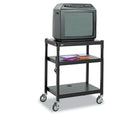 Adjustable-Height Steel AV Cart