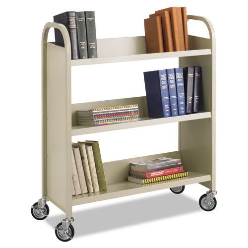 Steel Single-Sided Book Cart