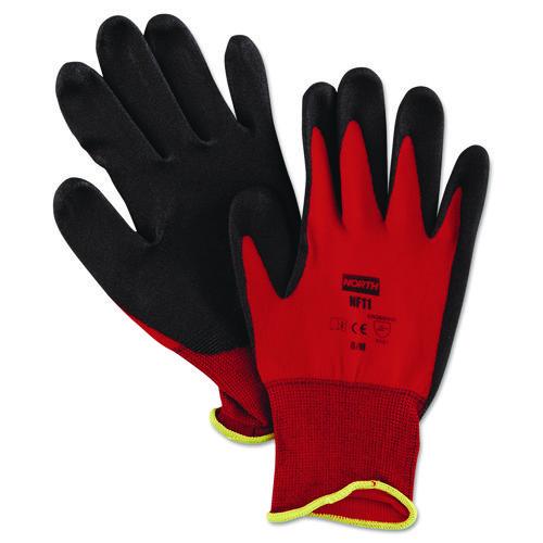 NorthFlex Red Foamed PVC Palm Coated Gloves
