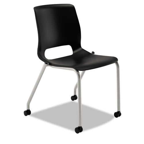 Motivate Four-Leg Stacking Chair with Plastic Seat
