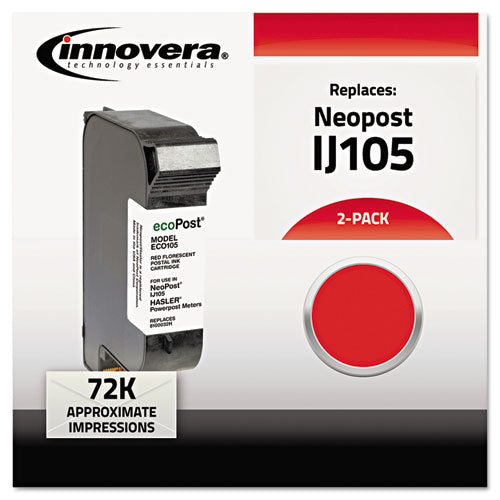Remanufactured Red Postage Meter Ink