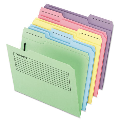Printed Notes Fastener Folder