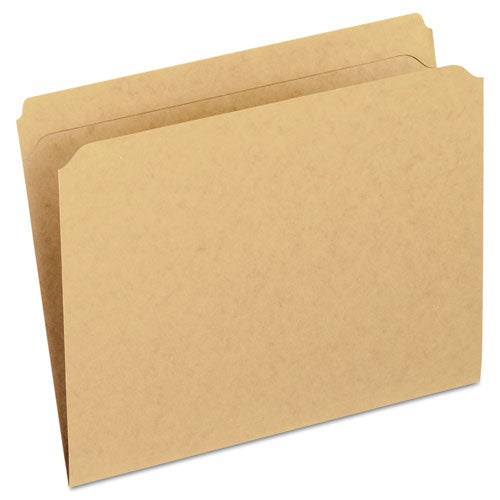Dark Kraft File Folders with Double-Ply Top