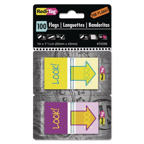 Pop-Up Fab Page Flags w/Dispenser