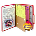 6-Section Pressboard Top Tab Pocket Classification Folders