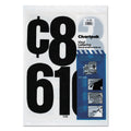 Press-On Vinyl Self-Adhesive Numbers