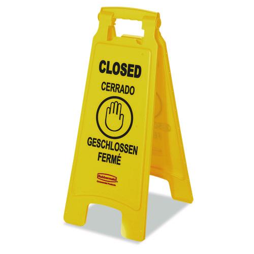 Multilingual "Closed" Sign