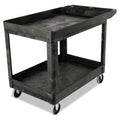 Heavy-Duty Utility Cart with Lipped Shelves