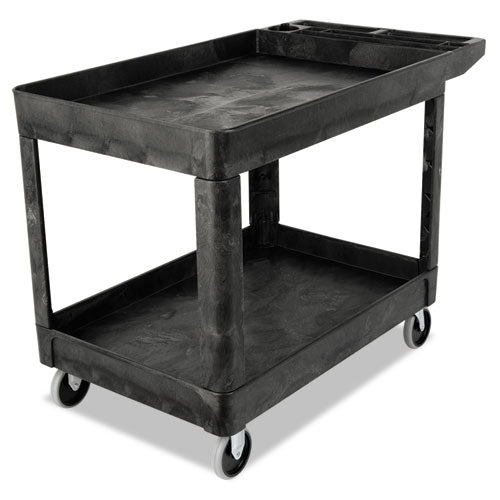 Heavy-Duty Utility Cart with Lipped Shelves