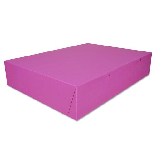 Pink One-Piece Non-Window Bakery Box