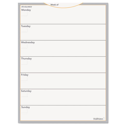 WallMates Self-Adhesive Dry Erase Weekly Planning Surfaces