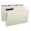 Recycled Heavy Pressboard File Folders with Insertable 1/3-Cut Metal Tabs