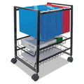Mobile File Cart with Sliding Baskets