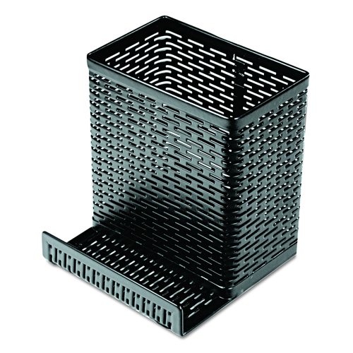 Urban Collection Punched Metal Pencil Cup/Cell Phone Stand