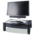 Wide Deluxe Two-Level Monitor Stand with Drawer