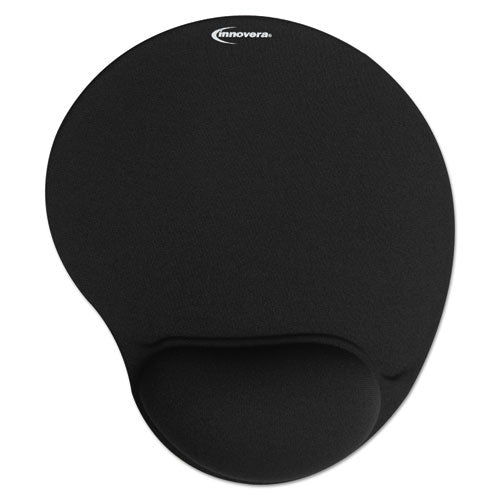 Mouse Pad with Fabric-Covered Gel Wrist Rest