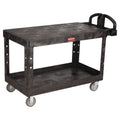 Heavy-Duty Utility Cart with Flat Shelves