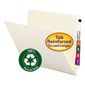 100% Recycled Manila End Tab Folders
