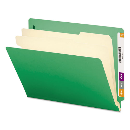 Colored End Tab Classification Folders with Dividers