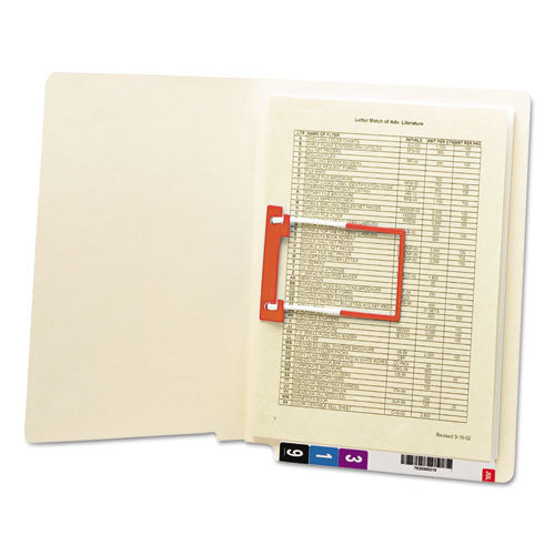 Heavyweight Manila Reinforced End Tab U-Clip Fastener Folders