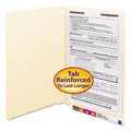 End Tab Fastener Folders with Reinforced Straight Tabs