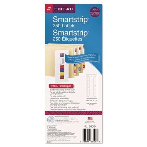 Color-Coded Smartstrip Refill Label Forms