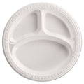 Heavyweight Plastic 3-Compartment Plates